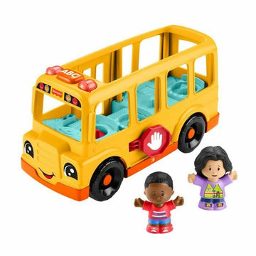 Figura de Acción Fisher-Price Little People-El autobús escolar-Vehículo de empuje musical HYT03