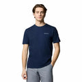 Camiseta de Manga Corta Hombre Columbia North Cascades™ Sleeve Azul oscuro