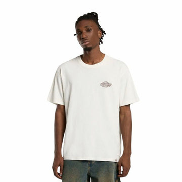 Camiseta de Manga Corta Hombre Dickies Wood Logo Blanco