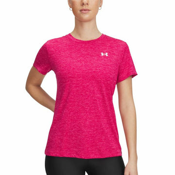 Camiseta de Manga Corta Hombre Under Armour Tech Ssc- Twist Rosa