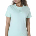 Camiseta de Manga Corta Mujer New Era LA Dodgers MLB League Essential Aguamarina