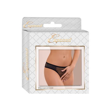 Bragas con Encaje Exposed Negro S/M