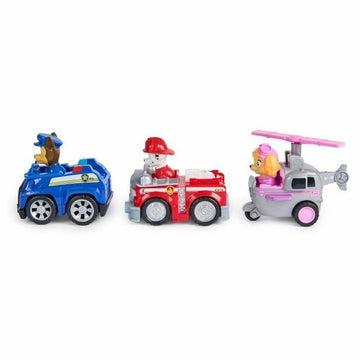 Accesorios para casa de Muñecas Spin Master PACK DE 3 VEHÍCULOS DE FRICCIÓN RETRO Paw Patrol Rojo
