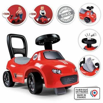 Correpasillos Smoby Negro Rojo 2 en 1
