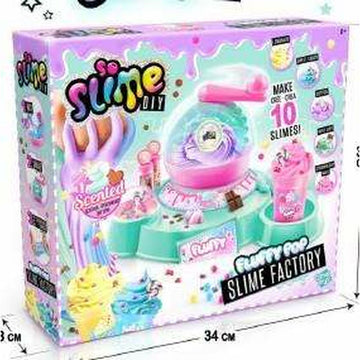 Slime Canal Toys Fluffy Rosa Turquesa