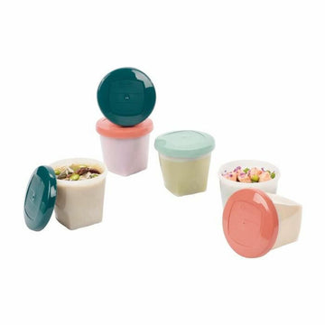 Set de Fiambreras Babymoov A004318 Blanco Multicolor 250 ml (6 Unidades)