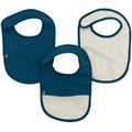 Babero Domiva Azul Algodón 3 Piezas (3 Unidades)