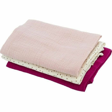 Muselina Domiva Rose Resistente 3 Piezas (3 Unidades)