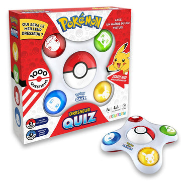 Juego de preguntas y respuestas Pokémon Bandai Trainer Quiz Electrónico Interactivo (Francés)