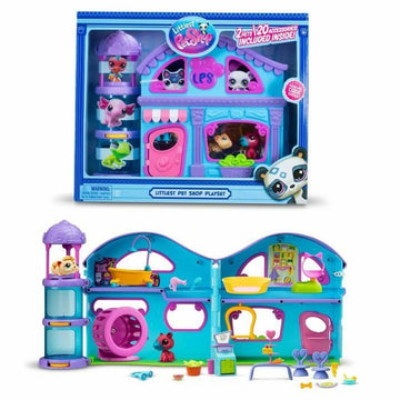 Playset Bandai The Big House Littlest Pet Shop 22 Piezas