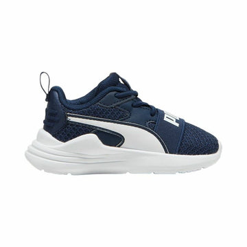 Zapatillas Deportivas Infantiles Puma Wired Run Pure Ac Azul marino