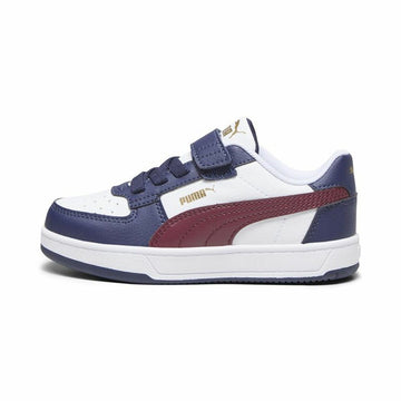Zapatillas Deportivas Infantiles Puma Caven 2.0 Ac+ P Blanco Rojo