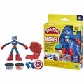 Juego de Plastilina Play-Doh Capitán América Set Stamper Shield Multicolor