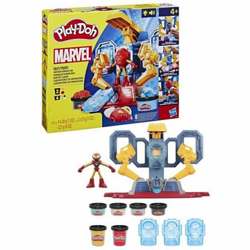 Juego de Plastilina Play-Doh Iron Man Armor Factory Amarillo