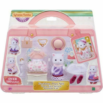 Set de Muñecos Sylvanian Families The Fashion Suitcase And Big Sister Persian Cat
