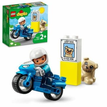 Juego de Construcción Lego 10967 DUPLO The Police Motorcycle Multicolor