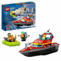 Juego de Construcción Lego City 60373 The firefighters' rescue boat Multicolor 144 Piezas
