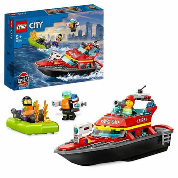 Juego de Construcción Lego City 60373 The firefighters' rescue boat Multicolor 144 Piezas