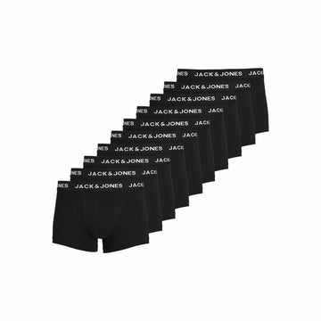 Bóxer de Hombre Jack & Jones Jacsolid Negro 10 Unidades