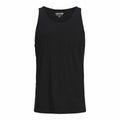 Camiseta de Tirantes Hombre Jack & Jones Tampa Slub Negro