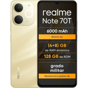 Smartphone Realme NOTE 70T 4 GB RAM 128 GB 6,74" Unisoc Dorado
