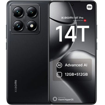 Smartphone Xiaomi 14T P 12-512 BK Octa Core 12 GB RAM 512 GB Negro 6,67"