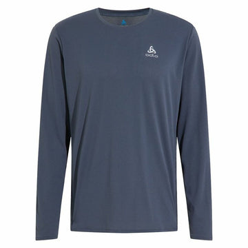 Camiseta de Manga Larga Hombre Odlo Zeroweight Chill-T Azul