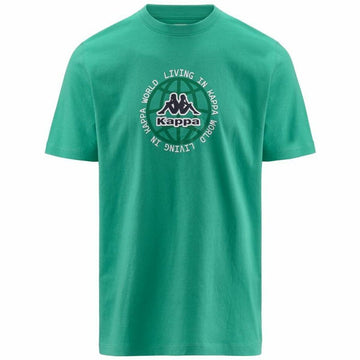 Camiseta de Manga Corta Hombre Kappa Gunno Tbar Azul Verde