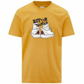 Camiseta de Manga Corta Hombre Kappa Glabu Tbar Dorado