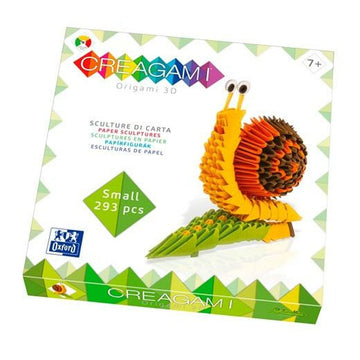 Juego de Manualidades con Papel Oxford Creagami ORIGAMI 3D Caracol