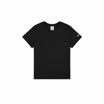 Camiseta de Manga Corta Mujer Champion Champion Crewneck Negro