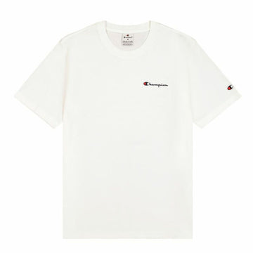 Camiseta de Manga Corta Hombre Champion Crewneck Blanco