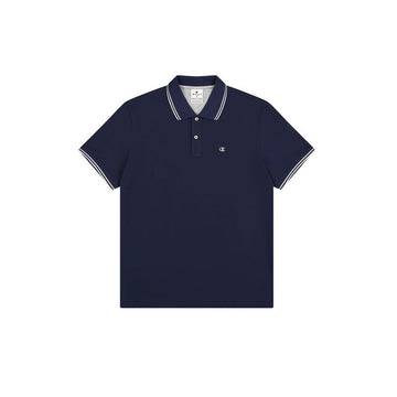 Polo de Manga Corta Hombre Champion Azul oscuro