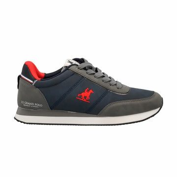 Zapatillas Casual U.S. Grand Polo Rennes Essential Nbk Gris Azul oscuro