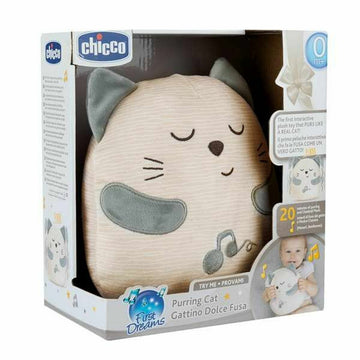 Peluche con Sonido Chicco Gato Blanco