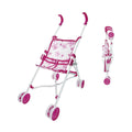 Carrito para Muñecas Reig Plegable Rosa 25,5 x 41,5 x 55,5 cm