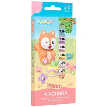 Barras de plastilina Jovi KAWAII Multicolor 10 Piezas