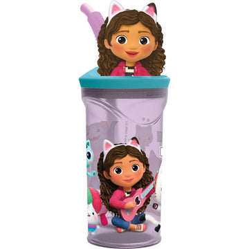 Vaso con Pajita Gabby's Dollhouse Party