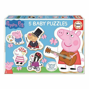 Set de 5 Puzzles Peppa Pig Educa