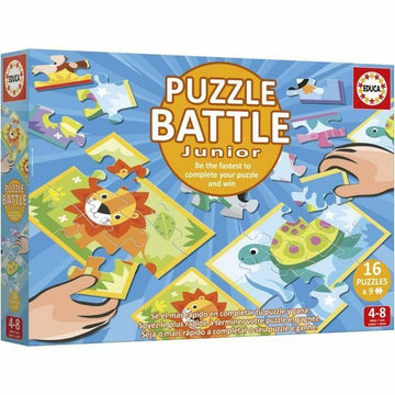 Puzzle Educa Battle Jr Animales 144 Piezas