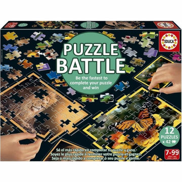 Puzzle Educa Battle Jr Natura 42 Piezas (12 Unidades)