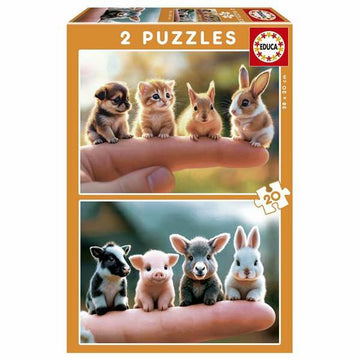 Puzzle Educa Baby Animals (2 Unidades)
