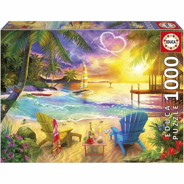 Puzzle Educa Love Beach 1000 Piezas
