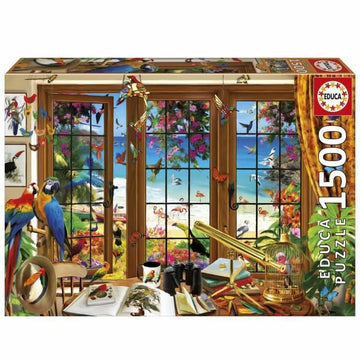 Puzzle Educa Ventana del Observador de Aves 1500 Piezas