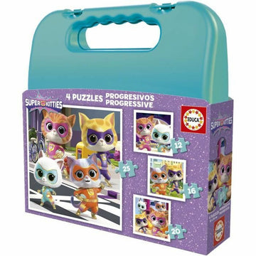 Puzzle Educa SuperKitties 12 Piezas 16 Piezas 20 Piezas 25 Piezas