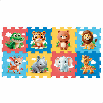 Puzzle Colorbaby 120 x 60 cm Multicolor Animales 8 Piezas