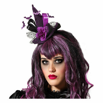 Sombrero Bruja Morado Multicolor