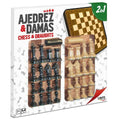 Tablero de Parchís, Ajedrez y Damas Cayro Madera Plástico