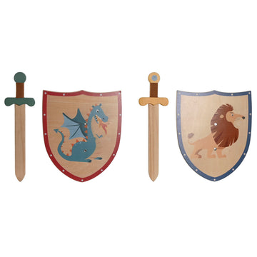 Espada de Juguete Home ESPRIT 28 x 0,5 x 33,5 cm (2 Unidades)