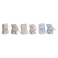 Set de Regalo para Bebé Home ESPRIT Azul Beige Rosa Poliéster (3 Unidades)